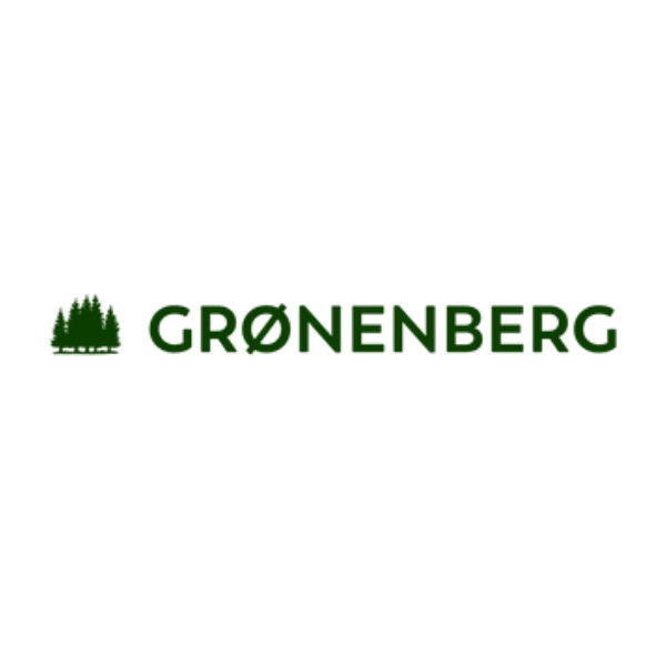 Grønenberg Partnerlogo in grüner Schrift mit Tannenbaum-Symbol.